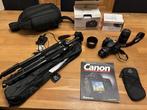 Appareil photo Canon EOS 600D + 2 objectifs + trépied +sac, TV, Hi-fi & Vidéo, Appareils photo numériques, Canon, Comme neuf, Enlèvement