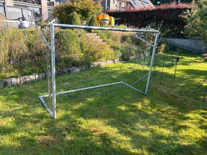 Goal de foot Calzio Champion 300/ALUsport TP360 + filet neuf, Sport en Fitness, Voetbal, Gebruikt, Clubaccessoires, Ophalen