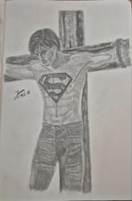 Smallville portret superman clark kent origineel, Ophalen of Verzenden