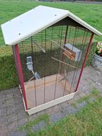 Grote kooi met 2 graspakietjes, Meerdere dieren, Parkiet