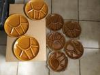 8 assiettes à fondue vintage, Enlèvement, Comme neuf, Service à fondue