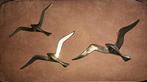 Set van 3 messing vogels, vintage - retro, Enlèvement ou Envoi, Comme neuf