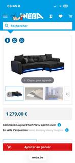 Canape d’angle home cinéma, Autres dimensions, Gris, Queen size, Enlèvement