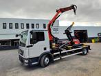 MAN TGL 12.250 Containerhaakysteem Jimeca met kraan Palfinge, Automaat, Achterwielaandrijving, Euro 6, MAN