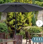 Parasol 3m Merk FEEL FURNITUE deluxe kantel en katrolsysteem, Jardin & Terrasse, Parasols, Parasol sur pied, Enlèvement ou Envoi