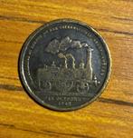 * SPOORWEG WON DE INAUGURATIEMEDAILLE VERVIERS AIX 1843*, Postzegels en Munten, Ophalen of Verzenden, Brons