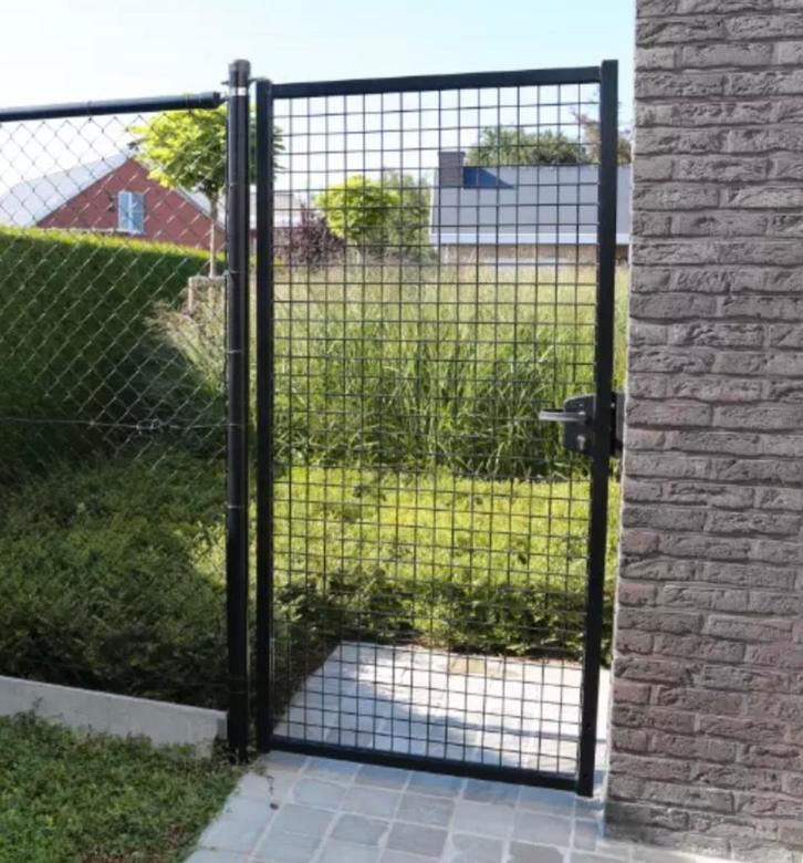 Enkele tuinpoorten verschillende maten, Tuin en Terras, Tuinpoorten, Nieuw, Draaipoort, Staal, 150 tot 200 cm, 150 tot 200 cm