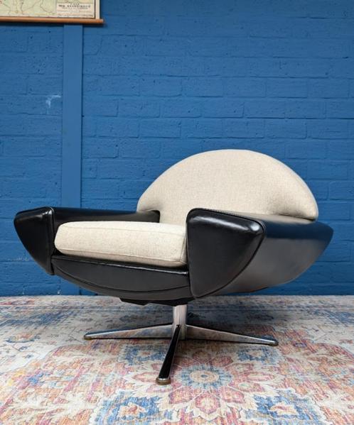 Vintage Deens design fauteuil. jaren '60, Johannes Andersen, Verzamelen, Retro, Huis en Inrichting, Ophalen
