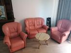 Lederen Salon (2-zits + 2 zetels), Huis en Inrichting, Zetels | Complete zithoeken, Ophalen