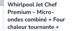 Four micro onde whirpool 33 L, Elektronische apparatuur, Microgolfovens, Ophalen, Tussenbouw, Draaiplateau, 45 tot 60 cm