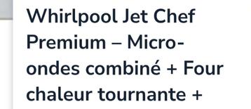 Four micro onde whirpool 33 L, Enlèvement, 45 à 60 cm, À Poser, Plaque tournante
