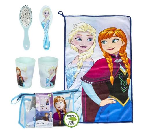 Disney Frozen Toilettas Gevuld - 4 Delig, Handtassen en Accessoires, Toilettassen, Nieuw, Meisje, Ophalen of Verzenden