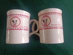 Disney Paris 2 Vintage Mickey Mouse mugs in porselein  '90, Ophalen of Verzenden, Gebruikt