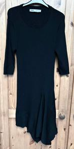 Robe noire ZARA matière élastique taille S excellent état, Enlèvement ou Envoi, Comme neuf, Longueur genou, Noir