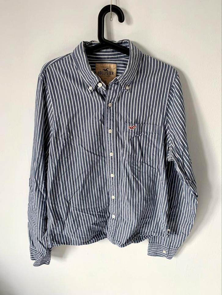 Chemise Hollister taille XL, Kleding | Heren, Overhemden, Zo goed als nieuw, Blauw