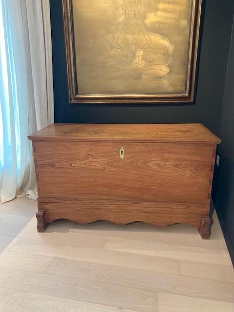 Antieke massief eiken kist – 19de eeuw - perfecte staat, Antiek en Kunst, Antiek | Woonaccessoires, Ophalen