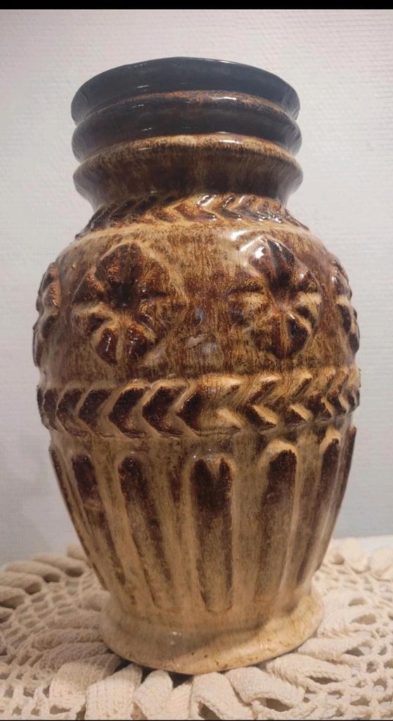 Vintage keramische vaas Wermany 1960, Antiek en Kunst, Kunst | Designobjecten, Ophalen of Verzenden