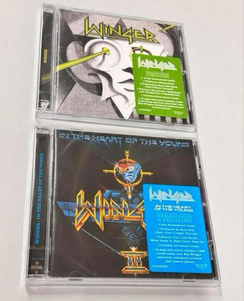2X SEALED Winger - In The Heart Of The Young Candy Bonus, Cd's en Dvd's, Cd's | Hardrock en Metal, Nieuw in verpakking, Ophalen of Verzenden