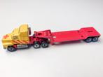Matchbox Mack CH600 Truck 1990 + Low Bed Trailer 1981, Ophalen of Verzenden, Gebruikt, Bus of Vrachtwagen