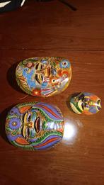 3 zuid amerikaanse maskers, Antiek en Kunst, Antiek | Keramiek en Aardewerk, Ophalen of Verzenden