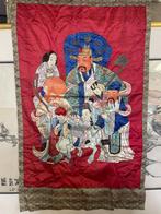 Chinese silk textile 140/80, Antiek en Kunst, Ophalen of Verzenden