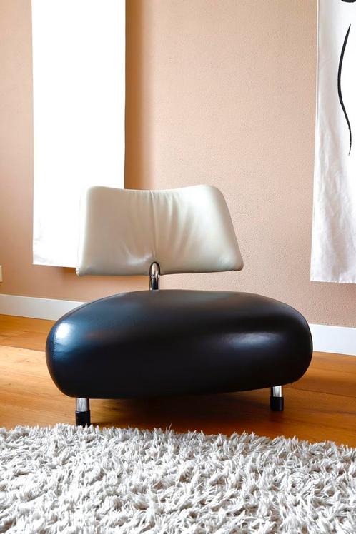 Leolux Pallone 901 zwart - vaste lage prijs - lichte sporen, Huis en Inrichting, Fauteuils, Zo goed als nieuw, Ophalen