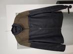 Herfst en lentejassen met leer, Kleding | Heren, Jassen | Zomer, Ophalen of Verzenden, Zo goed als nieuw, Maat 56/58 (XL)