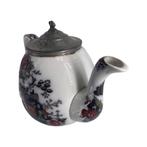 19e eeuwse porseleinen theepot met Chinese decoratie, Ophalen of Verzenden