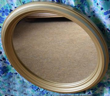 spiegel rond goud 70cm buitenkant en 56cm spiegeloppervlakte