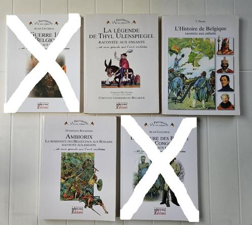 5 Livres - Collection "Le Patrimoine de nos enfants", Livres, Histoire nationale, Utilisé, Enlèvement ou Envoi