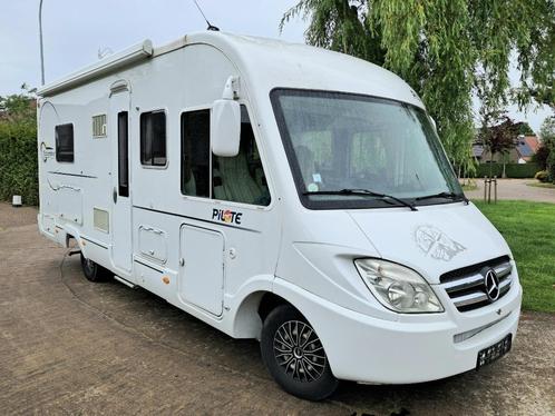 pilote Mercedes V6 -182pk enkele bedden veel opties trekhaak, Caravans en Kamperen, Mobilhomes, Particulier, Integraal, tot en met 5