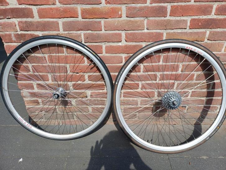 Wielset Rigida DPX, Campagnolo Daytona naven zeldzaam!, Fietsen en Brommers, Fietsonderdelen, Gebruikt, Racefiets, Wiel, Ophalen