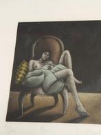 ANCIENNE LITHOGRAPHE  ENCADREE ET SOUS VERRE, Enlèvement ou Envoi