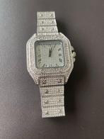 Diamanten horloge rechthoekig, Bijoux, Sacs & Beauté, Montres | Hommes, Autres matériaux, Autres marques, Argent, Montre-bracelet