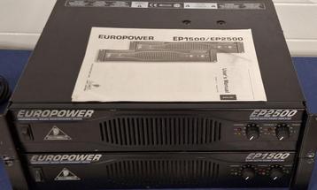 Versterkers Behringer Europower EP1500 en EP2500 beschikbaar voor biedingen