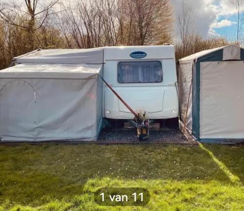 Caravan met voortent en inboedel, Caravans en Kamperen, Caravans, Particulier, Caravelair, Ophalen