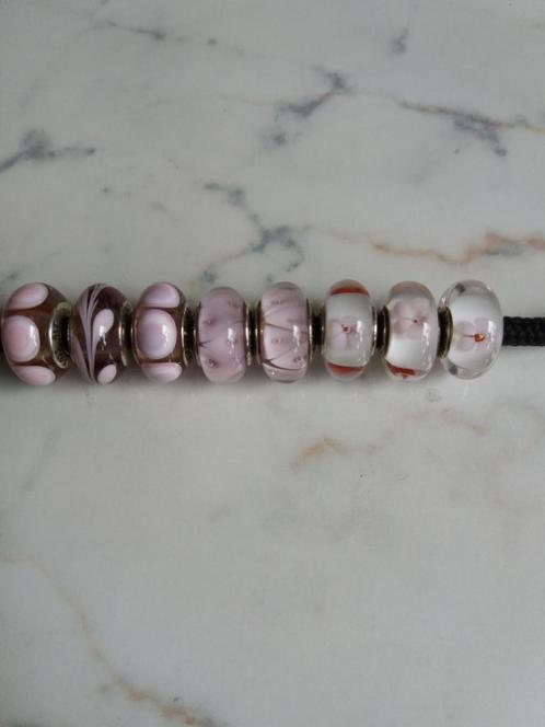 Pandora mooie roze murano's, Bijoux, Sacs & Beauté, Bracelets à breloques, Pandora, Verre ou Cristal, Enlèvement ou Envoi