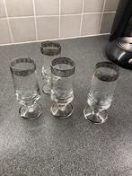 4  Murano Medici Platinrand-champagneglazen, 1970-79, Ophalen of Verzenden