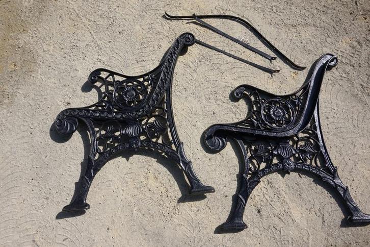 Gietijzeren tuinbank poten/banksteunen, meerdere beschikbaar, Jardin & Terrasse, Bancs de jardin, Neuf, Métal, Enlèvement