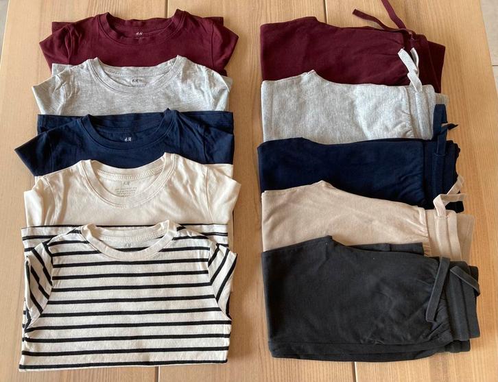 Pakketje maat 110/t-shirts met lang mouw en joggingbroeken., Kinderen en Baby's, Kinderkleding | Maat 110, Zo goed als nieuw, Jongen of Meisje