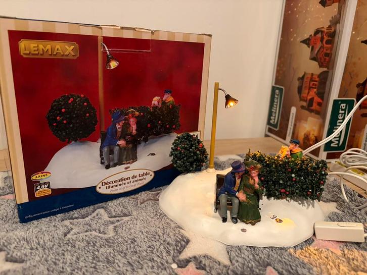 Kerstdorp Lemax table accent Sneak and Peak., Divers, Noël, Utilisé, Enlèvement
