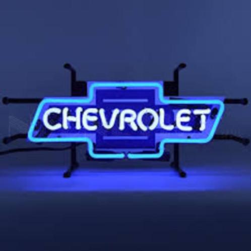 Chevrolet neon en veel andere auto garage showroom USA neons, Verzamelen, Merken en Reclamevoorwerpen, Nieuw, Lichtbak of (neon) lamp