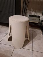 crème kleurige kruk met teddy stof, Ophalen of Verzenden, Nieuw