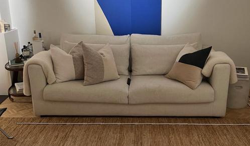 Rechte Sofa met veren - formaat 230 x 108, Huis en Inrichting, Zetels | Zetels, Zo goed als nieuw, Rechte bank, Vierpersoons of meer