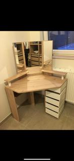Make-uptafel Volage eikenkleur/wit, Ophalen, Zo goed als nieuw