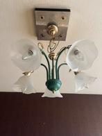Kroonluchter bloemen, Huis en Inrichting, Ophalen, Zo goed als nieuw, Glas