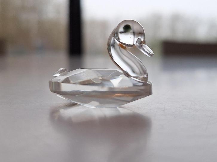 Figurine canard cristal Swarovski, Verzamelen, Swarovski, Zo goed als nieuw, Figuurtje, Ophalen of Verzenden