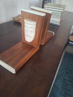 Mooi paar vintage houten boekensteunen — handgemaakt decor, Ophalen, Overige vormen, Minder dan 50 cm, Minder dan 100 cm