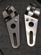 Nieuw universeel chroom setje koplamp bevestiging, Ophalen of Verzenden, Koplamp