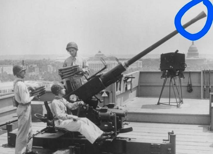 U.S WO2 Army/Navy Bofors 40mm Muzzle Flash hider, Verzamelen, Militaria | Tweede Wereldoorlog, Ophalen of Verzenden